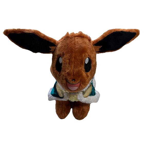 Build A Bear Other - Build-A-Bear Pokemon Eevee Plush Toy 16" No Sound With Cape Stuffed Animal